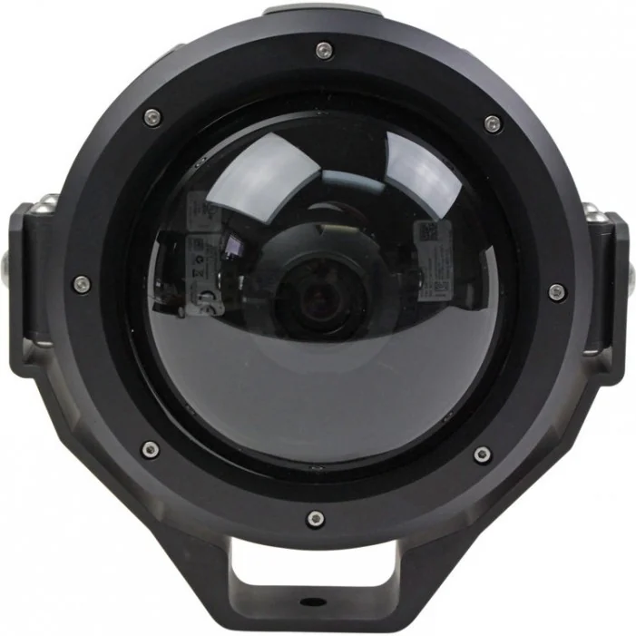 Virtual PTZ camera in its environmental enclosure